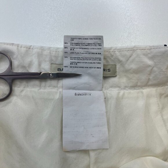 Balenciaga Color Block Skirt Size 38 Striped White Yellow Black Mini - Picture 5 of 7